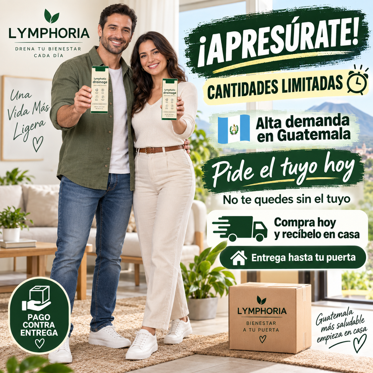 ⭐ GOTAS DE DRENAJE LINFÁTICO NATURAL LYMPHORIA™"Siéntete Más Ligera Cada Día Con Extractos Herbales Naturales"