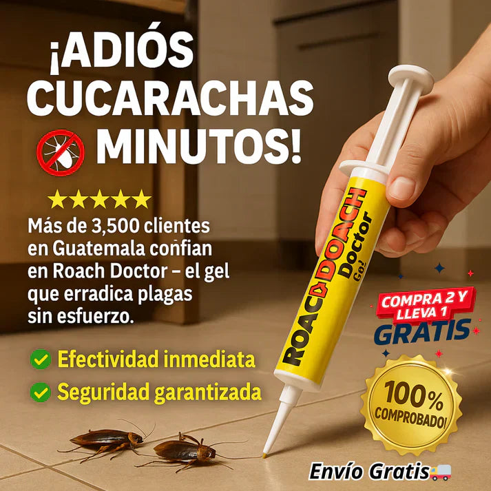 Roach Doctor Gel: Elimina Cucarachas de Raíz - ¡Efecto Inmediato! 🪳🚫