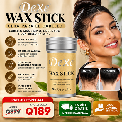 ✨ DEXE WAX STICK – Cera para el Cabello 💇‍♀️💈 | Control del Frizz y Baby Hairs, Fijación y Brillo Natural, Peinados Perfectos para Mujeres y Hombres 🌟
