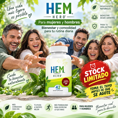 HEM HERO 🌱 Recupera la tranquilidad y disfruta cada día con más confianza.