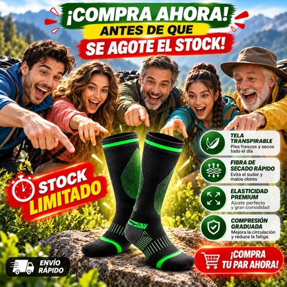 🧦 CALCETINES DE COMPRESIÓN UNISEX DEPORTIVOS | Compresión Graduada para Mejor Soporte Muscular 💪 | Tela Transpirable y Cómoda 🌬️ | Ideales para Running 🏃, Fitness 🏋️, Viajes ✈️ y Uso Diario 🚶