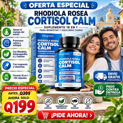 🌿 CORTISOL CALM – Tu Apoyo Diario para Más Calma 😌, Mejor Enfoque y Bienestar Natural ✨