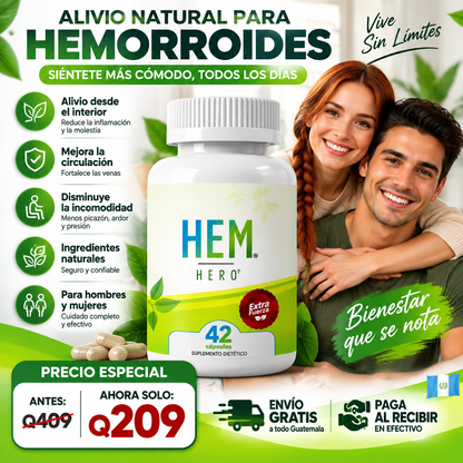 HEM HERO 🌱 Recupera la tranquilidad y disfruta cada día con más confianza.