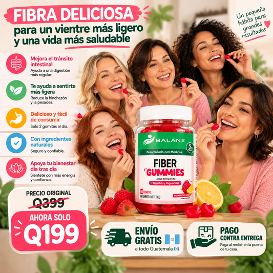 🍓GOMITAS DE FIBRA PARA ADULTOS🍋 - 5g de Fibra por Porción, Sabor Frambuesa Limón, Fórmula Vegana Sin Azúcar Añadida, Suplemento Diario para Apoyar la Digestión 🧘‍♀️ y la Regularidad Intestinal