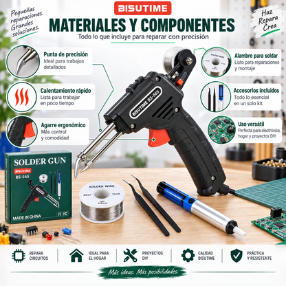 PISTOLA DE SOLDAR - Repara tus Equipos y Crea tus Proyectos con Precisión 🔧⚡