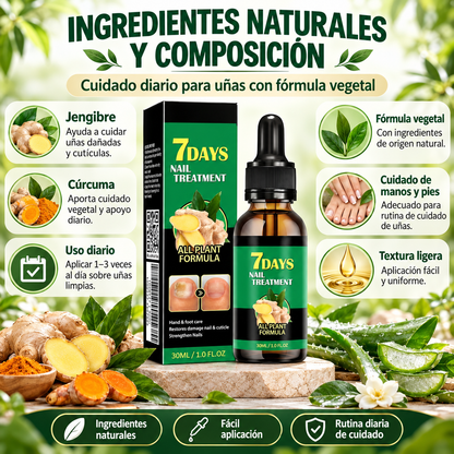 🇬🇹 7 DAYS TRATAMIENTO PARA UÑAS 💅✨ | Sérum Natural para el Cuidado de Manos y Pies 🖐️🦶 | Mejora la Apariencia de Uñas Débiles y Maltratadas 🌿 | Fácil de Usar en Casa