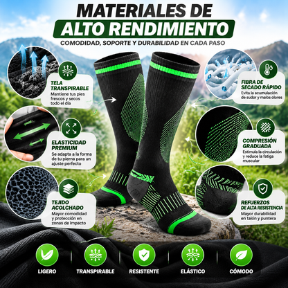 🧦 CALCETINES DE COMPRESIÓN UNISEX DEPORTIVOS | Compresión Graduada para Mejor Soporte Muscular 💪 | Tela Transpirable y Cómoda 🌬️ | Ideales para Running 🏃, Fitness 🏋️, Viajes ✈️ y Uso Diario 🚶