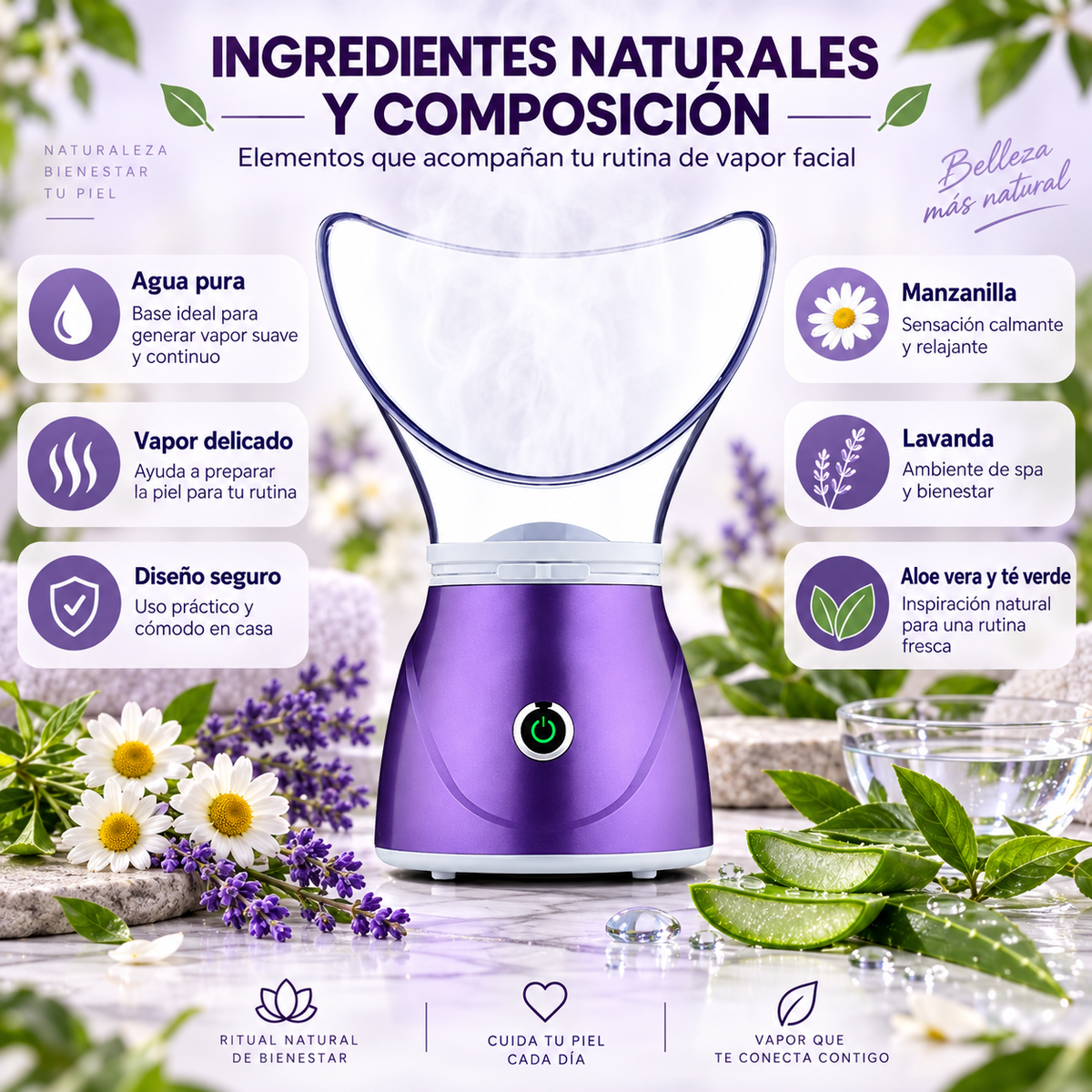 VAPORIZADOR FACIAL — Limpia, hidrata y renueva tu piel con vapor profesional 💨