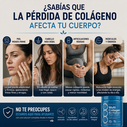 NEOCELL Multi Collagen Bio-Peptides-  El secreto de una belleza que comienza desde adentro