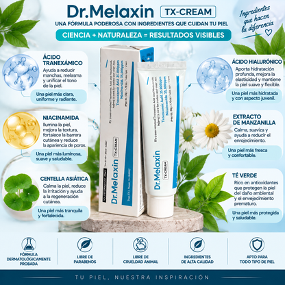 Dr. Melaxin TX-Cream™ | Crema Iluminadora Anti-Manchas