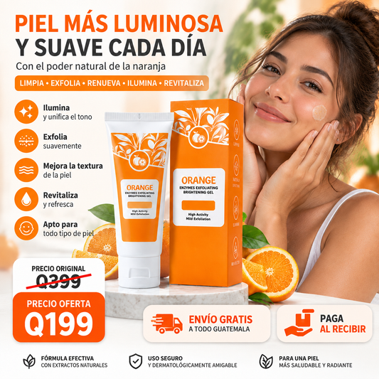 🔥 Orange Glow™ | Gel Exfoliante Iluminador de Piel