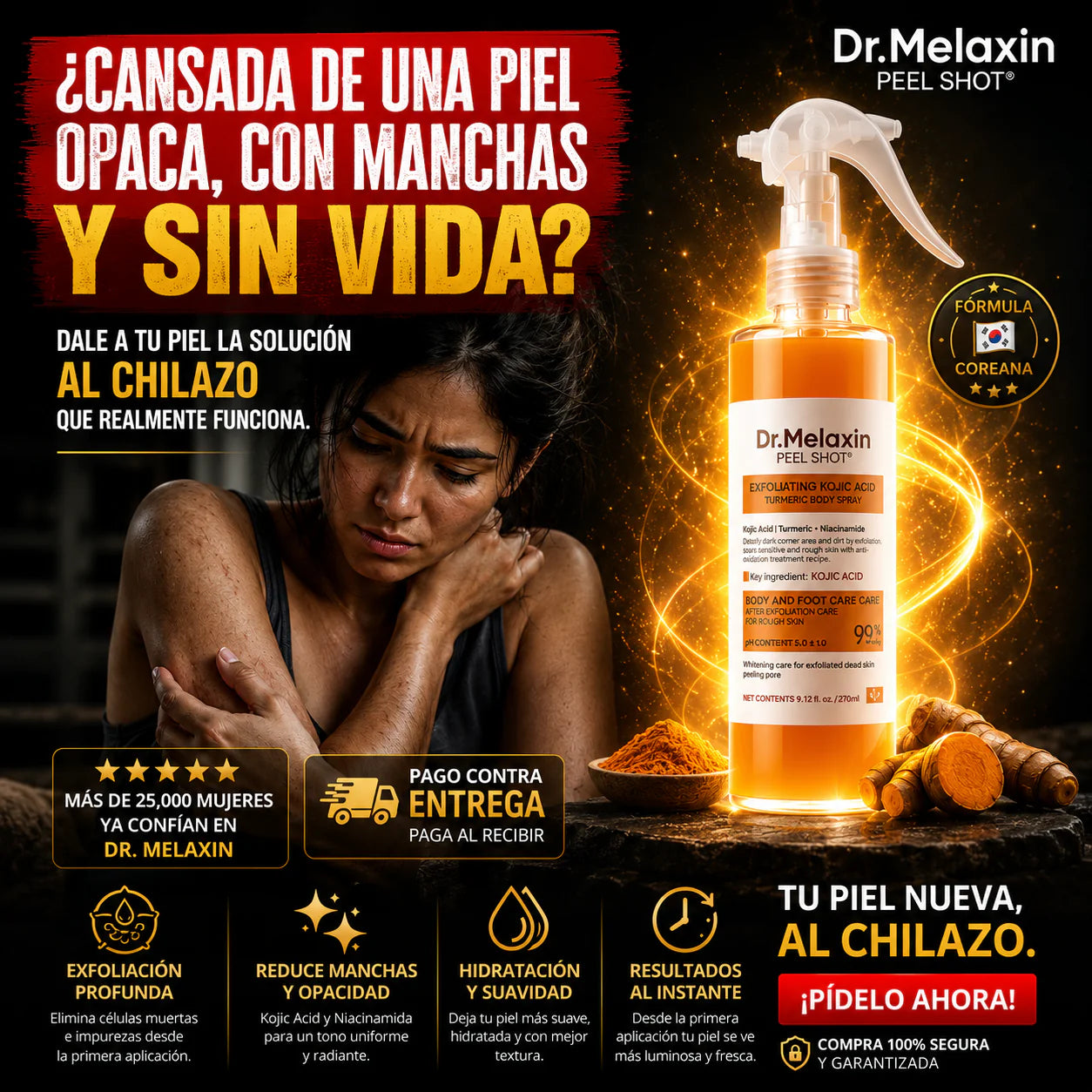DR. MELAXIN PEEL SHOT™ - EXFOLIANTE CORPORAL + REGALO SORPRESA