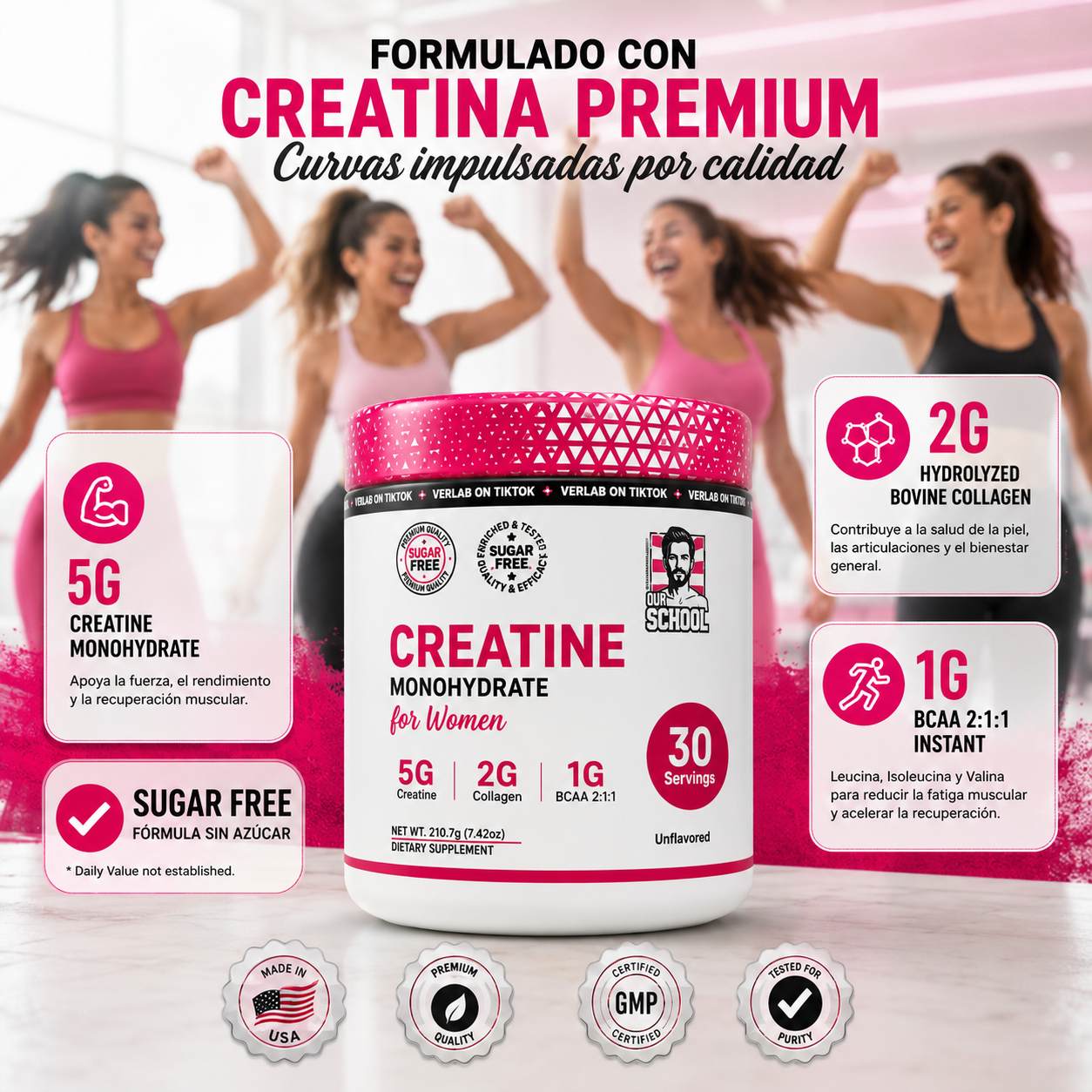 Creatina para Mujeres – Fuerza, Energía y Recuperación